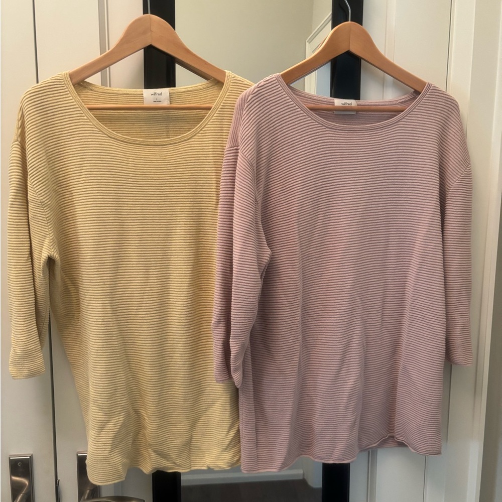 Two Wilfred Blanchard Sweaters